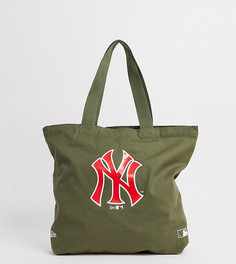 Зеленая сумка-тоут с логотипом в стиле ретро эксклюзивно от New Era NY - Зеленый