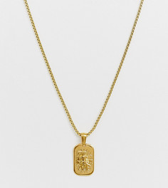 Позолоченное ожерелье с подвеской Близнецы Image Gang - Золотой