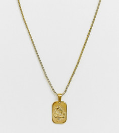 Позолоченное ожерелье с подвеской Рыбы Image Gang - Золотой