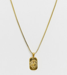 Позолоченное ожерелье с подвеской Козерог Image Gang - Золотой