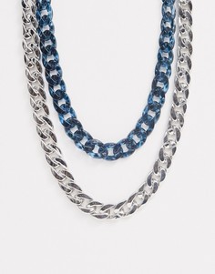 Массивное ожерелье-цепочка Uncommon Souls - Синий