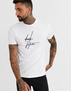 Футболка с принтом dark future ASOS DESIGN - Белый