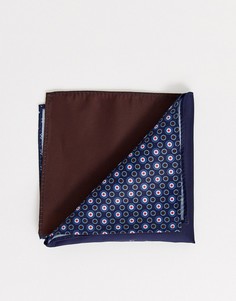 Темно-синий платок для нагрудного кармана с 4 вариантами использования ASOS DESIGN - Темно-синий