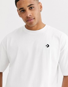 Белая oversize-футболка Converse - Белый