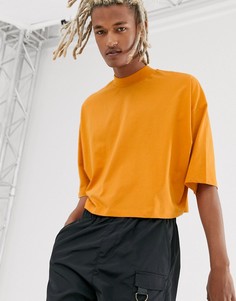 Короткая oversize-футболка оранжевого цвета ASOS DESIGN - Коричневый