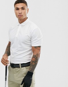 Белое поло с логотипом Calvin Klein Golf - Белый