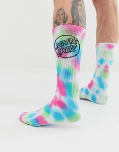 Разноцветные носки с принтом тай-дай Santa Cruz - Мульти
