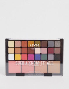 Палитра для макияжа (тени для век, румяна и контурная пудра) NYX Professional Makeup Such A Know-It-All - Красный