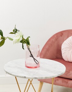 Розовая широкая стеклянная ваза ASOS SUPPLY - Мульти