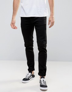 Черные супероблегающие джинсы Burton Menswear - Черный