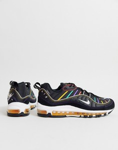 Черные кроссовки Nike Air Max 98 - Белый