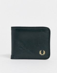 Зеленый классический бумажник Fred Perry - Зеленый