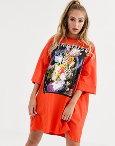 Платье-футболка ASOS DESIGN - Мульти