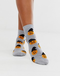 Серебристые носки с блестками ASOS DESIGN Halloween - Серебряный