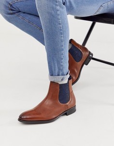 Светло-коричневые кожаные ботинки челси Ted Baker travic - Рыжий