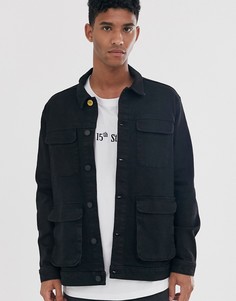 Черная джинсовая куртка Brooklyn Supply Co - Черный