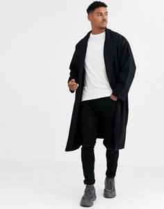 Черная удлиненная легкая oversize-куртка ASOS DESIGN - Черный