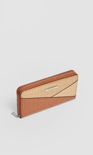 Кошелек в стиле пэчворк с молнией Stradivarius