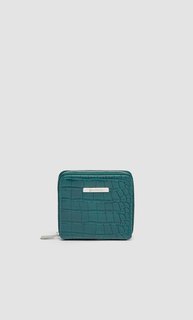 Квадратный кошелек с эффектом крокодиловой кожи Stradivarius