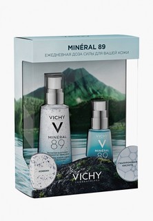 Набор для ухода за лицом Vichy MINERAL 89 гель-сыворотка для всех типов кожи 50 мл + МИНЕРАЛ 89 восстанавливающий и укрепляющий уход для кожи вокруг глаз, 15мл
