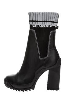 Сапоги KL30150_400 black lthr/textile Karl Lagerfeld
