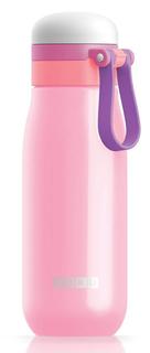 Бутылки для воды Zoku Бутылка вакуумная из нержавеющей стали 500 мл розовая