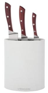 Наборы ножей ARCOS Natura Набор из 3-х ножей с белой подставкой
