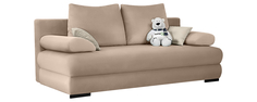 Диван тканевый прямой Фиджи Velutto бежевый (Велюр) Home Me