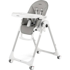 Стульчик для кормления Peg-Perego PRIMA PAPPA FOLLOW ME ICE (сер./эко-кожа) GL000880645
