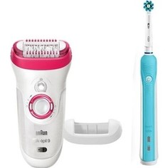 Эпилятор Braun 9-521 Silk-epil 9 + OralB PRO 500
