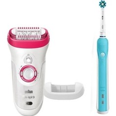 Эпилятор Braun 9-521 Silk-epil 9 + OralB PRO 500