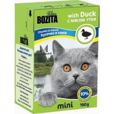 Консервы BOZITA MINI Chunks in Sauce with Duck кусочки в соусе с мясом утки для кошек 190г (2105)