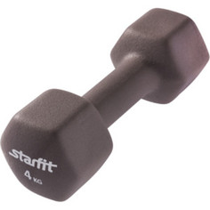 Гантель Starfit неопреновая DB-201 4 кг, холодный серый (1 шт.)