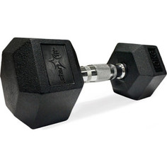 Гантель Starfit обрезиненная DB-301 10 кг, черная