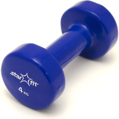 Гантель Starfit виниловая DB-101 4 кг, темно-синяя (1 шт.)