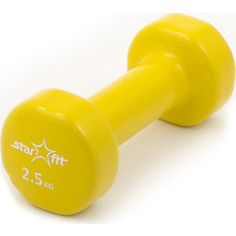 Гантель Starfit виниловая DB-101 2,5 кг, желтая (1 шт.)