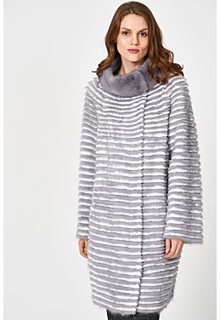 Облегченная шуба из меха норки и кролика Virtuale Fur Collection