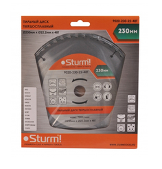 Диск Sturm! 9020-230-22-48T пильный, по дереву, 230x22mm, 48 зубьев