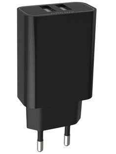 Зарядное устройство Pero TC02 2xUSB 3.4A Black TC02BL3A ПЕРО