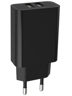 Зарядное устройство Pero TC02 2xUSB 3.4A Black TC02BL3A ПЕРО