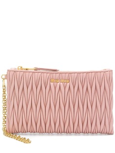Miu Miu стеганый кошелек на молнии