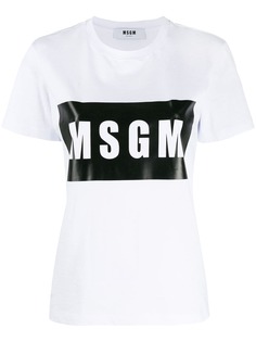 MSGM футболка с логотипом
