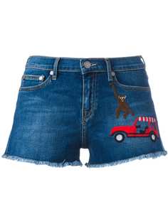 Mira Mikati джинсовые шорты с нашивками