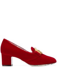 Gucci лоферы на каблуке
