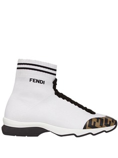 Fendi кроссовки с носочной вставкой