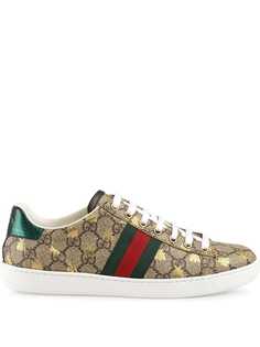 Gucci кеды Ace с узором GG Supreme