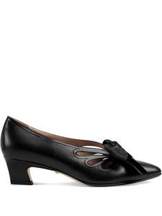 Gucci туфли-лодочки Berith 45 с бантом