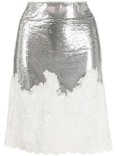 Paco Rabanne юбка с пайетками