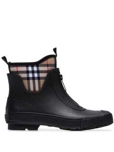 Burberry резиновые ботинки в клетку Vintage Check