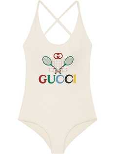 Gucci слитный купальник с логотипом